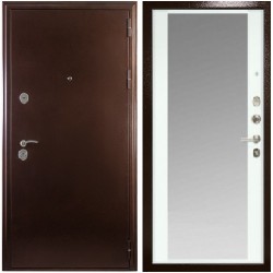 Входная дверь - Аристократ АРС-3К с зеркалом белый