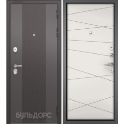 Входная дверь - STANDART 90 (МР Черный шелк 9К-4/Белый софт 9S-130)