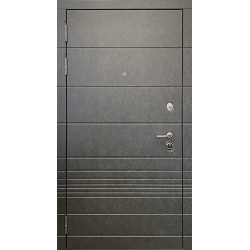Входная стальная металлическая дверь - Ратибор Мегаполис 3К Силк сноу