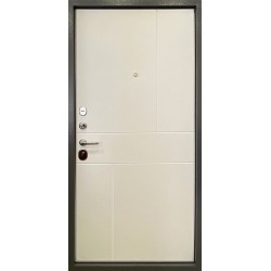 Входная стальная металлическая дверь - Ратибор Мегаполис 3К Силк сноу