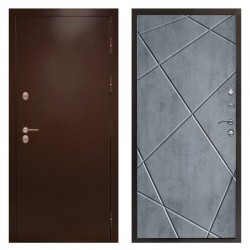Входная дверь -  Сибирь термо бетон темный лучи (TD)