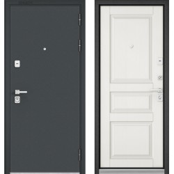Входная дверь - Бульдорс PREMIUM 90  Черный шелк /Дуб Белый матовый 9РD-2  88R