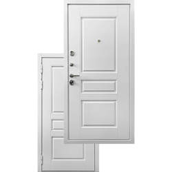 Входная дверь - Белая дверь Ратибор Сноу 3К Силк сноу 