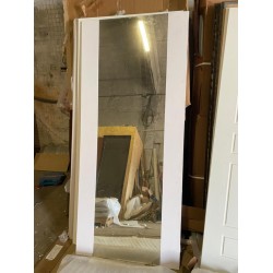 Входная дверь с терморазрывом -  Сибирь термо серебро графит зеркало макси белый (TD)